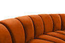 Infinity Cognac Velvet 8pc. Modular Sectional