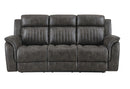 U8517 Grey Reclining Sofa/Console Reclining Loveseat