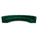 Limitless Green Velvet 7pc. Modular Sectional