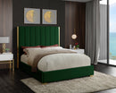 Becca Green Velvet King Bed
