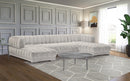 Gwen Cream Velvet 3pc. Sectional (3 Boxes)
