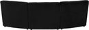 Limitless Black Velvet 3pc. Modular Sectional