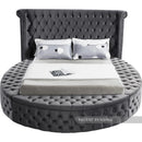 Luxus Grey Velvet Full Bed (3 Boxes)
