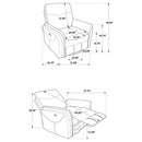 Adler Power Swivel Glider Recliner