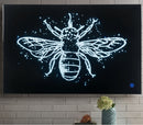 Vedris Smoky Glass & Faux Crystal Wall Art (LED)