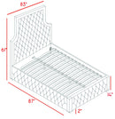 Sedona Cream Velvet King Bed