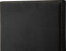 Harlie Black Velvet Queen Bed