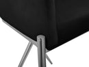 Xavier Black Velvet Counter Stool