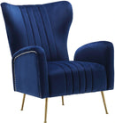 Opera Navy Velvet Accent Chair