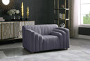 Naya Grey Velvet Chair