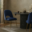Logan Navy Velvet Dining Chair