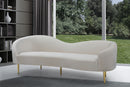Ritz Cream Velvet Sofa