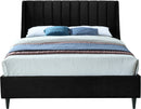 Eva Black Velvet Full Bed
