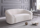 Riley Cream Velvet Loveseat