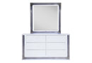 Ylime Smooth White Dresser with LED