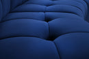 Limitless Navy Velvet 15pc. Modular Sectional