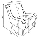 Ricci Upholstered Saddle Arms Accent Chair