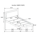 Felicity Panel Bed with LED Lighting