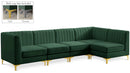 Alina Green Velvet Modular Sectional
