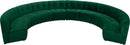 Limitless Green Velvet 10pc. Modular Sectional