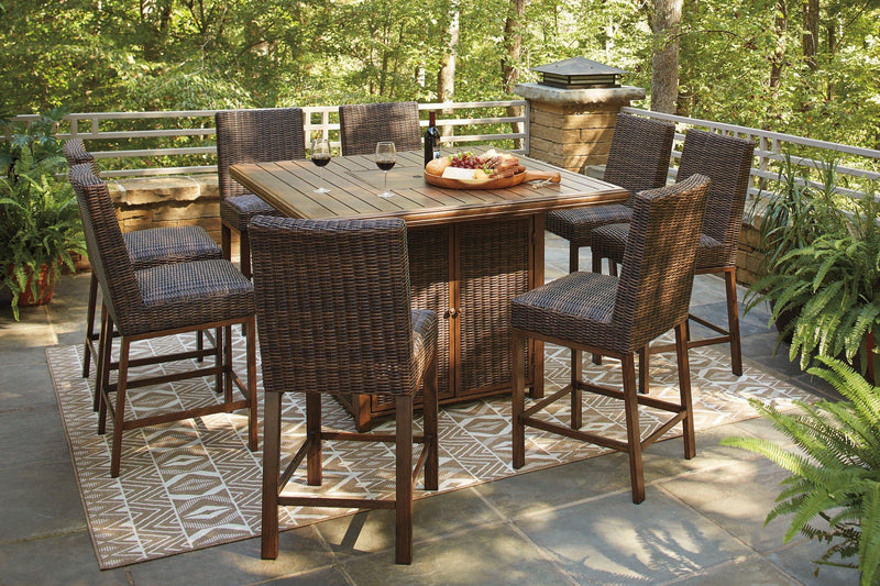 Paradise Trail Outdoor Bar Table Set