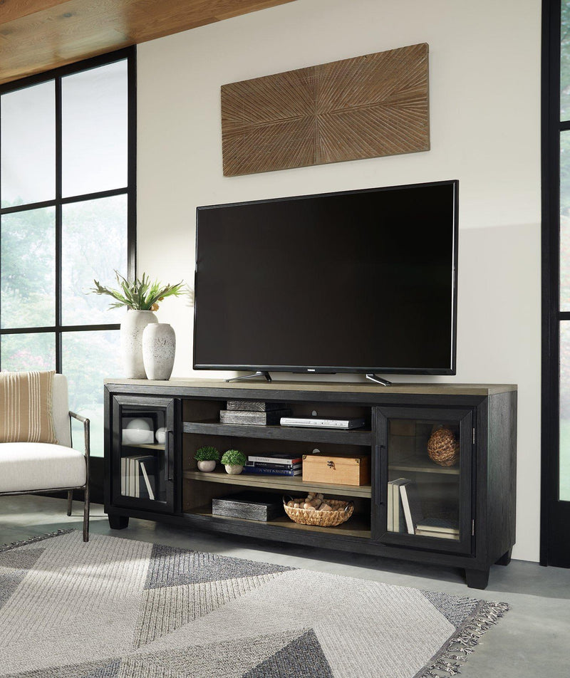 Foyland 83" TV Stand with Electric Fireplace