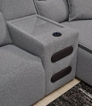 Modmax II Power Reclining Sectional with Audio Consoles