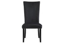 D03 BLACK VELVET DINING CHAIR