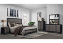 LISBON GREY/BLACK FULL BED GROUP