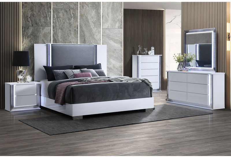 YLIME-SMOOTH WHITE-KBG W/ VANITY SET-N