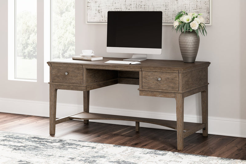 Janismore Home Office Storage Leg Desk