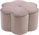 Daisy Pink Velvet Ottoman