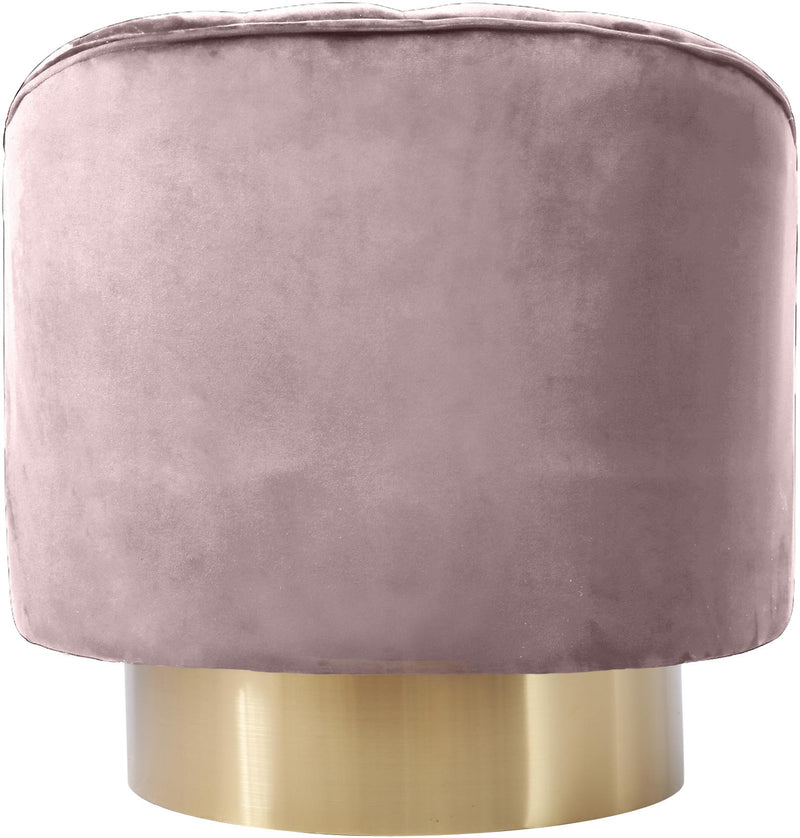 Farrah Pink Velvet Accent Chair