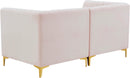 Alina Pink Velvet Modular Sectional