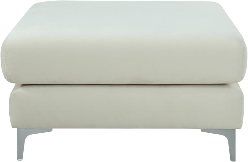 Julia Cream Velvet Modular Ottoman