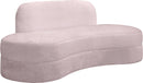 Mitzy Pink Velvet Sofa