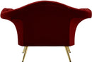 Lips Red Velvet Chair