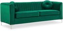 Isabelle Green Velvet Sofa