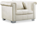 Kayla Cream Velvet Chair