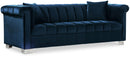 Kayla Navy Velvet Sofa