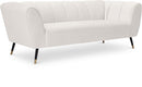 Beaumont Cream Velvet Sofa