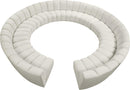 Infinity Cream Velvet 12pc. Modular Sectional