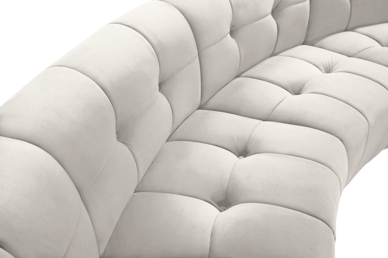 Limitless Cream Velvet 7pc. Modular Sectional