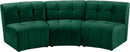 Limitless Green Velvet 3pc. Modular Sectional