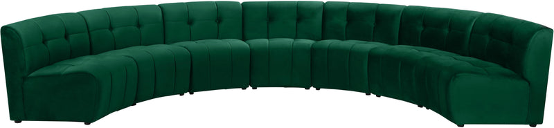 Limitless Green Velvet 7pc. Modular Sectional image