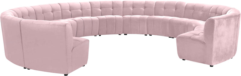 Limitless Pink Velvet 13pc. Modular Sectional