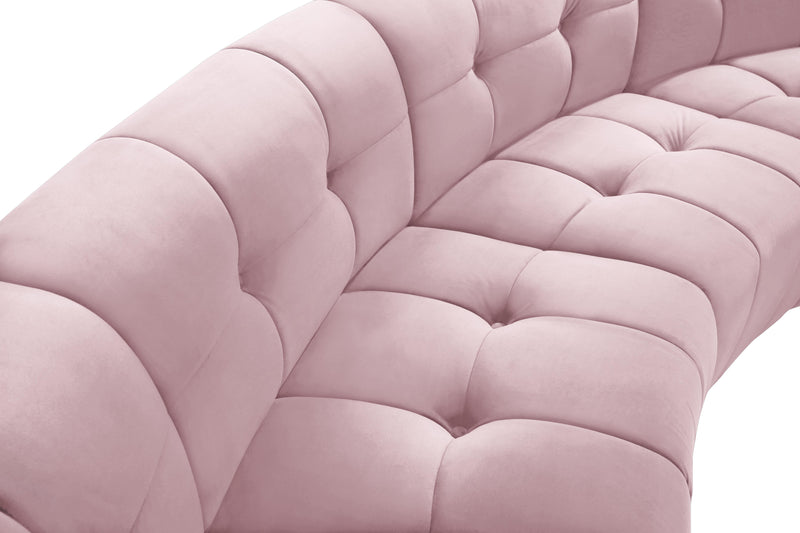 Limitless Pink Velvet 13pc. Modular Sectional