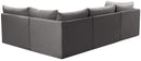 Jacob Grey Velvet Modular Sectional
