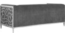 Opal Grey Velvet Sofa