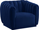 Dixie Navy Velvet Chair